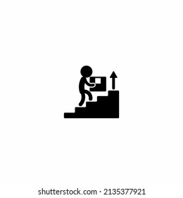 climbing icon Vector Illustration on the white background.