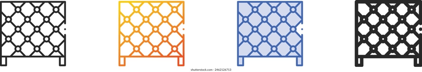 Icono de escalada.Diseño lineal delgado, degradado, trazo azul y estilo audaz aislado sobre fondo blanco