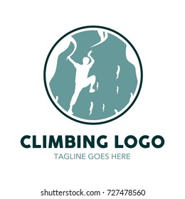 Climbing Illustration Logo