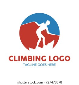 Climbing Illustration Logo