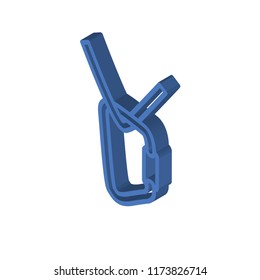 Climbing isometric left top view 3D icon