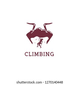 Climbing Logo Design Template