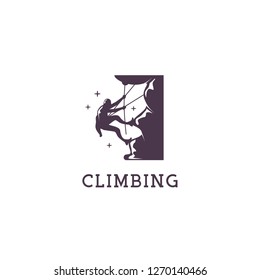 Climbing Logo Design Template
