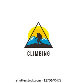 Climbing Logo Design Template