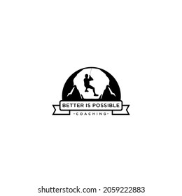 climbing logo simple and clean
