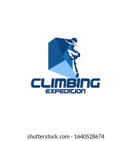 Climbing Logo Vector Image Stock
