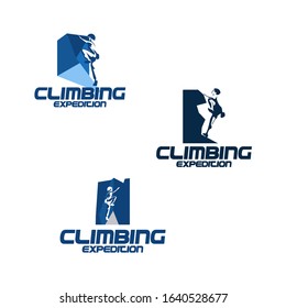 Climbing Logo Vector Image Stock