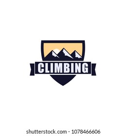 Climbing Logo Vector Template Design Illustration Stock Vector (Royalty ...