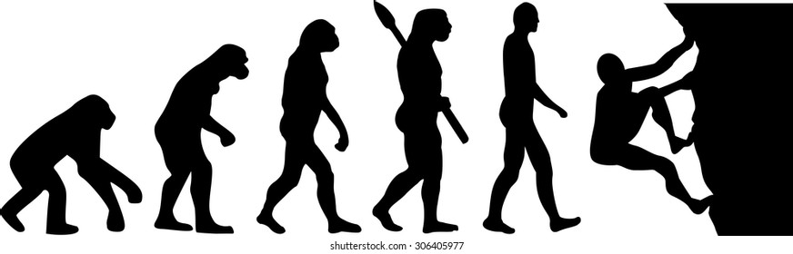 Climbing man evolution