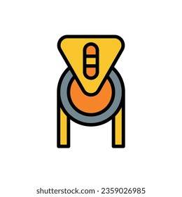 Climbing Pulley Icon Vector Illustration