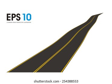 climbing road illustration