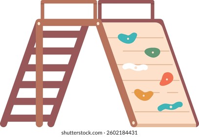 Climbing rock for playground vector illustration