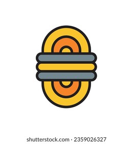 Climbing Rope Icon Vector Illustration