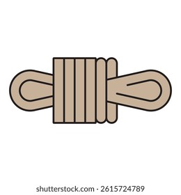 climbing rope logo icon illustration flat
