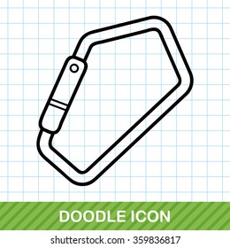 Climbing safety lock doodle