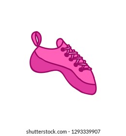 climbing shoes doodle icon