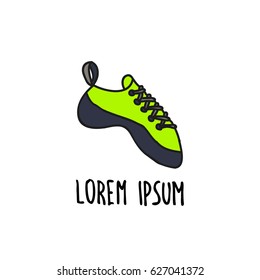 climbing shoes doodle icon