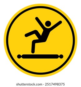 Escalada Sentado Caminar O Montar En La Muestra Del Símbolo Del Transportador, Ilustración vectorial, Aislar En La Etiqueta Del Fondo Blanco .EPS10