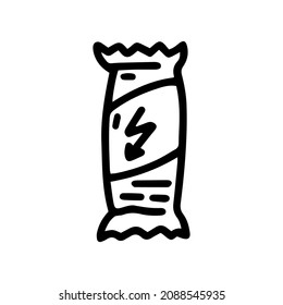 Climbing Snack Bar Line Vector Doodle Simple Icon