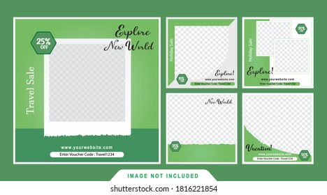 Climbing Social Media posts template