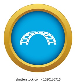 Climbing stairs on a playground icon blue vector isolated on white background for any design