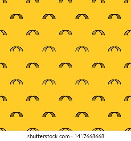 Climbing stairs pattern seamless vector repeat geometric yellow for any design