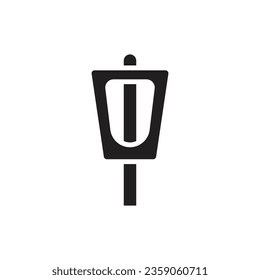Climbing Stopper Filled Icon Vector Illustration