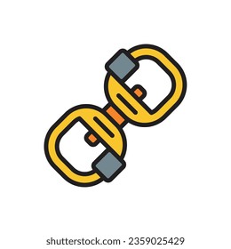 Climbing Swivel Icon Vector Illustration