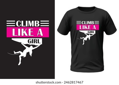 Climbing t-shirt design, outdoor design and vector file