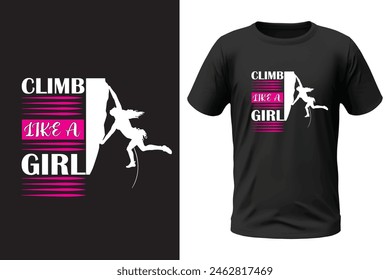 Climbing t-shirt design, outdoor design and vector file