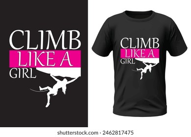 Climbing t-shirt design, outdoor design and vector file