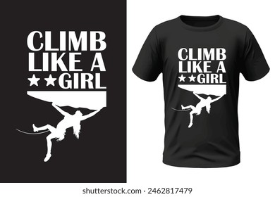 Climbing t-shirt design, outdoor design and vector file