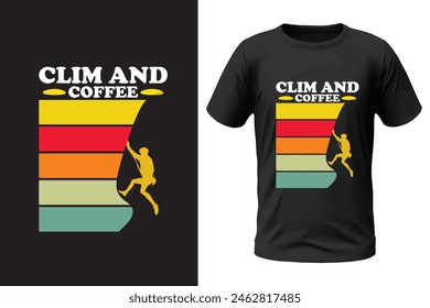 Climbing t-shirt design, outdoor design and vector file