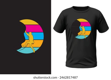 Climbing t-shirt design, outdoor design and vector file