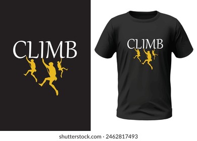 Climbing t-shirt design, outdoor design and vector file