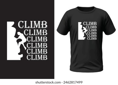 Climbing t-shirt design, outdoor design and vector file