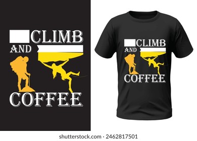 Climbing t-shirt design, outdoor design and vector file