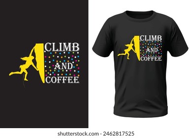 Climbing t-shirt design, outdoor design and vector file