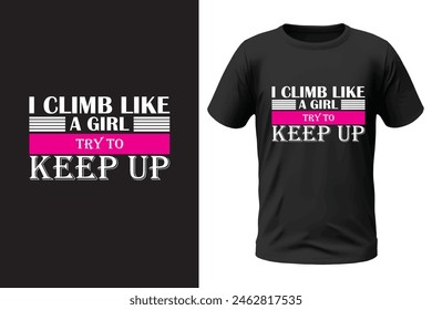 Climbing t-shirt design, outdoor design and vector file