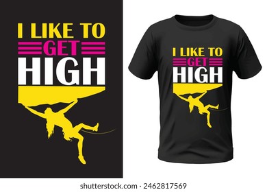 Climbing t-shirt design, outdoor design and vector file