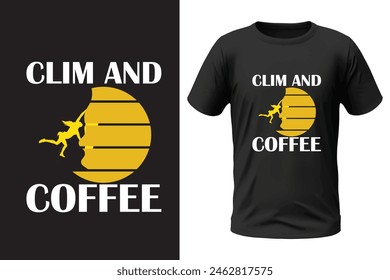 Climbing t-shirt design, outdoor design and vector file