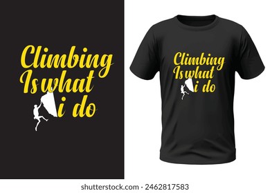 Climbing t-shirt design, outdoor design and vector file