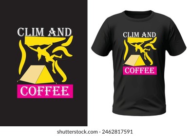 Climbing t-shirt design, outdoor design and vector file