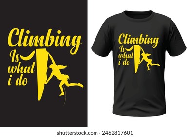 Climbing t-shirt design, outdoor design and vector file