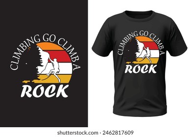 Climbing t-shirt design, outdoor design and vector file