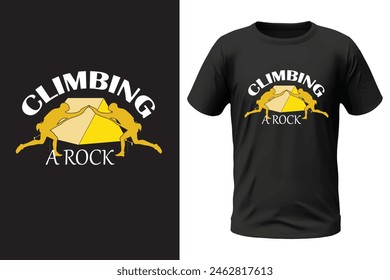 Climbing t-shirt design, outdoor design and vector file