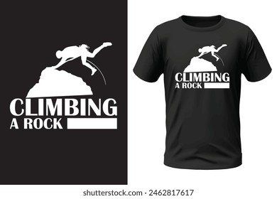 Climbing t-shirt design, outdoor design and vector file