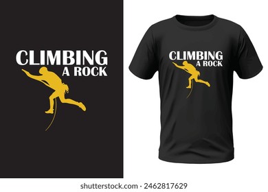 Climbing t-shirt design, outdoor design and vector file