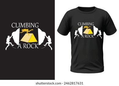 Climbing t-shirt design, outdoor design and vector file