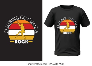 Climbing t-shirt design, outdoor design and vector file